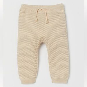 NWOT Organic Cotton Textured Knit Pants